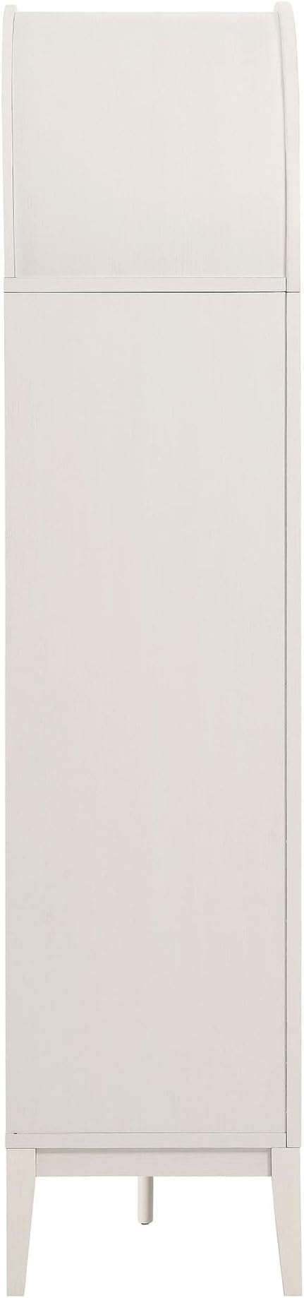 Modway Nolan Tall Arched Storage Display Cabinet in Ivory