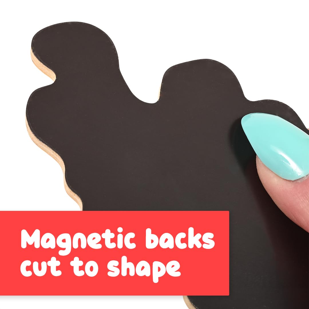 SPARK & WOW Wooden Magnets | Space | Set of 20 | Magnets for Kids Ages 2+ | Adhere to Fridges, Whiteboards and More
