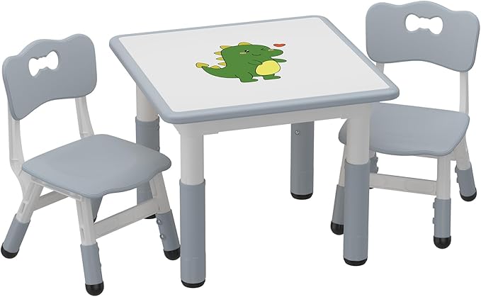 GAOMON Kids Table and 2 Chairs Set