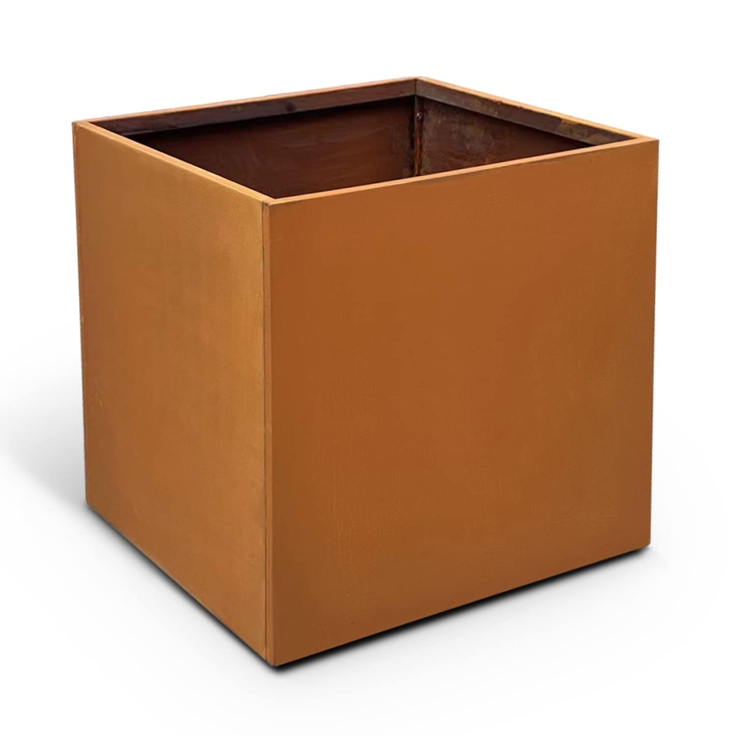 GZGNEEVL Corten Steel Planter Box Metal Square Planters 26 Inch Steel Large Outdoor Planter Tall Plant for Commercial Residential Patio and Backyard