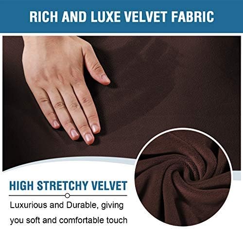 H.VERSAILTEX Velvet Stretch Recliner Couch Covers 4-Pieces Style Recliner Chair