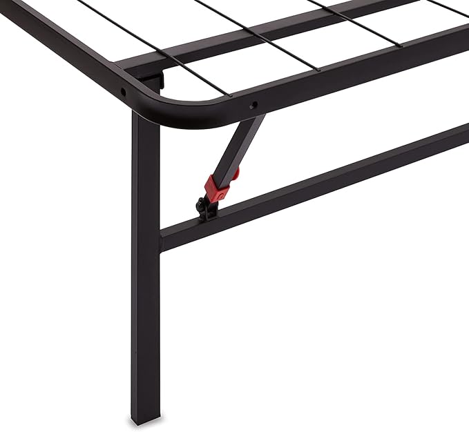 Amazon Basics Bed Frame with Ample Underbed Storage, Foldable Metal Platform