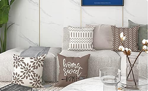 YCOLL Pillow Covers 20x20 Set of 4, Modern Sofa Throw Pillow Cover, Decorative