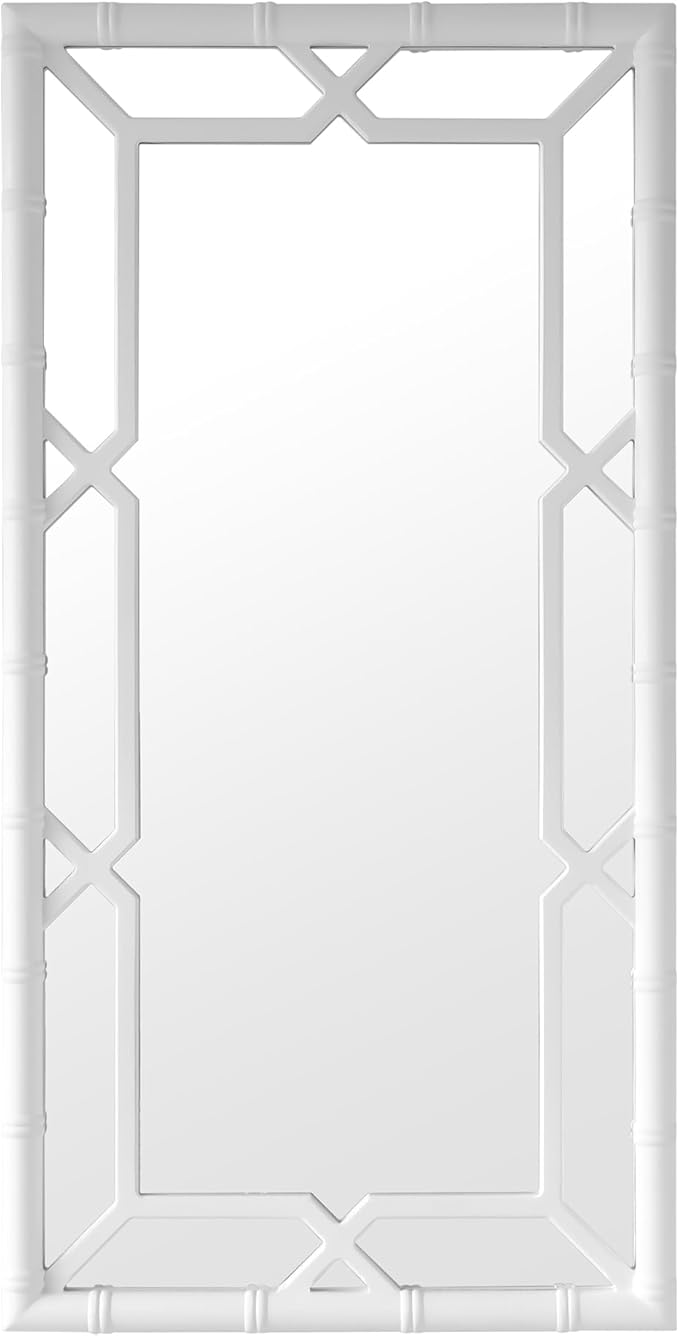 Mirror, Bamboo-Look Solid Wood Frame, Full Length