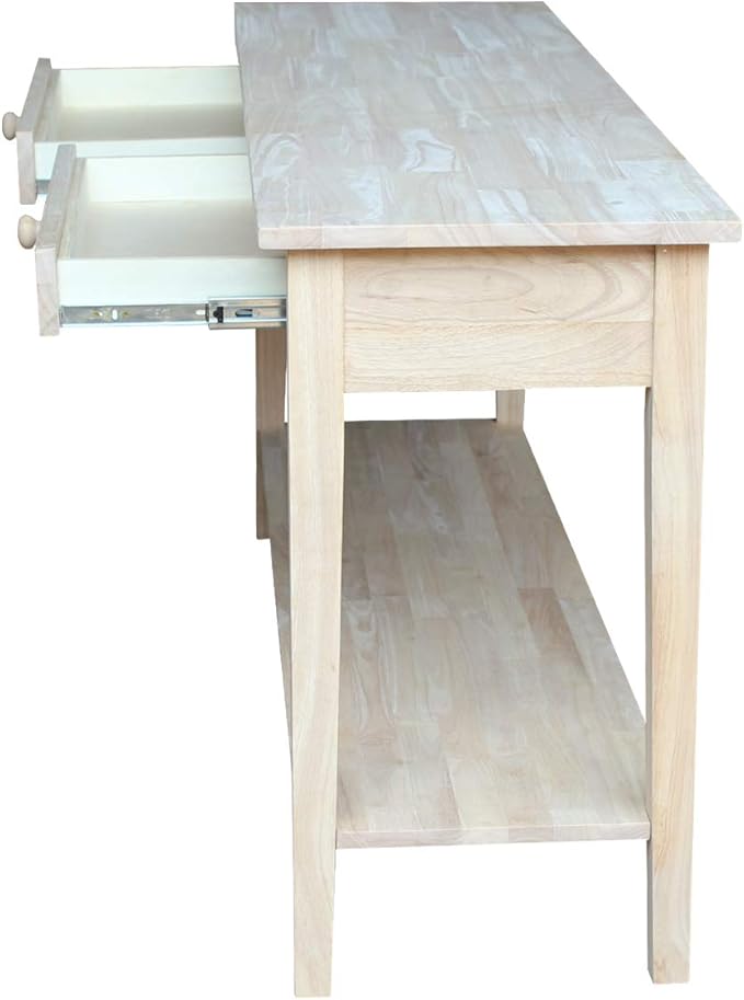 IC International Concepts Spencer Server Extended Length Console Table