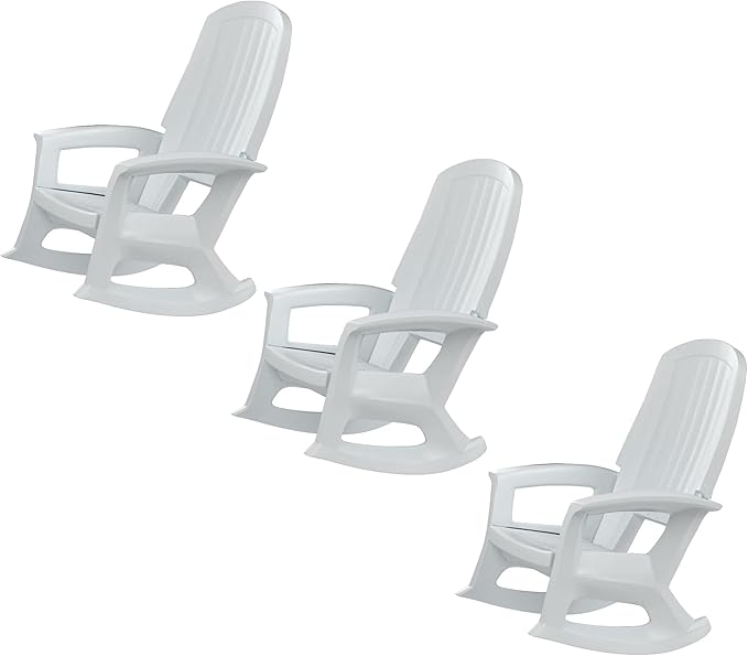 Semco Rockaway Heavy-Duty Outdoor Rocking Chair w/Low Maintenance All-Weather