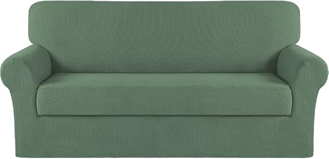 Turquoize Stretch Sofa Slipcover 2 Pieces Sofa Cover Couch Cover