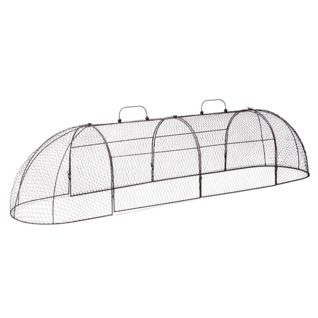 Gardener’s Supply Company Chicken Wire Cloche Garden Plot Plants Cover Protector | Sturdy Arch Metal Tunnel Cage Flowerbeds and Seedlings Garden Protection from Wild Animals | (3-in-1 Set) Extra Large