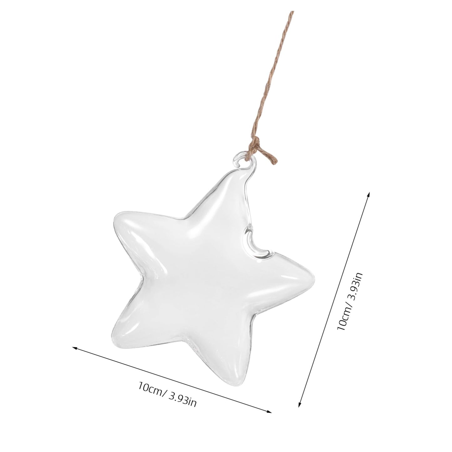 LIOOBO Terrarium Star Vase Elegant Hanging Planter for Home Office for Plant Lovers