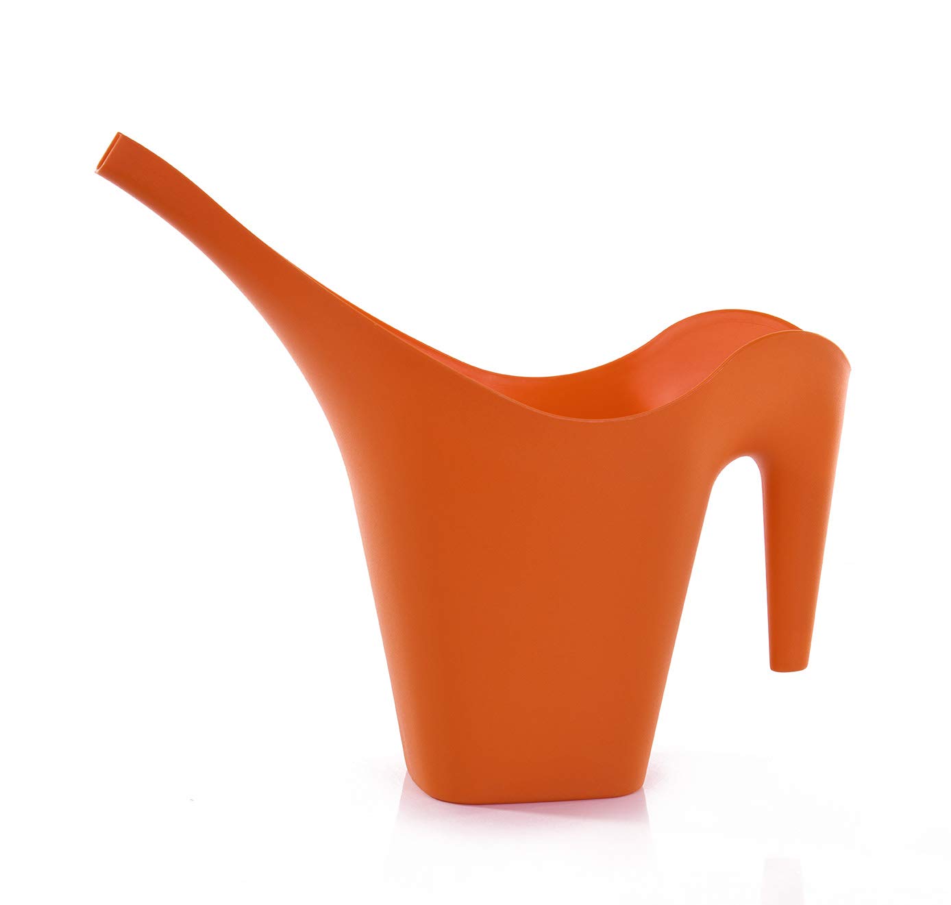 Mintra 1/2 Gallon Plant Watering Can, Indoor Outdoor Water Can for Plants, Long Spout Plastic Water Pitcher for Watering Flower Succulent, Durable and Lightweight, 2L/68 oz, 1 Pack, Orange