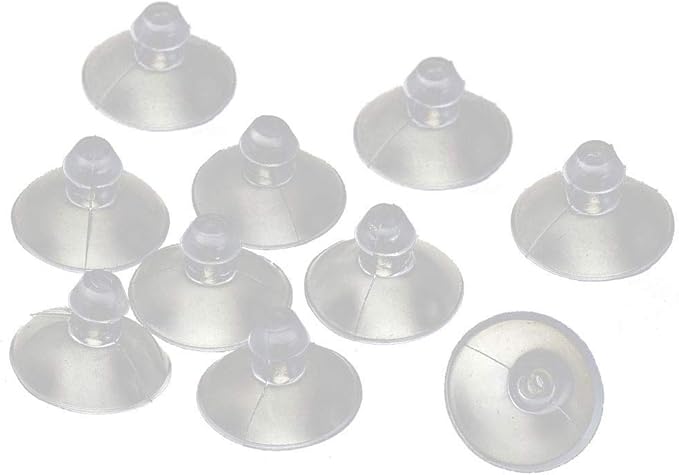 18mm/0.7" Furniture Desk Glass Transparent Anti-Collision Suction Cups Sucker