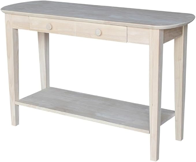 International Concepts Phillips Oval Sofa Table, Unfinished