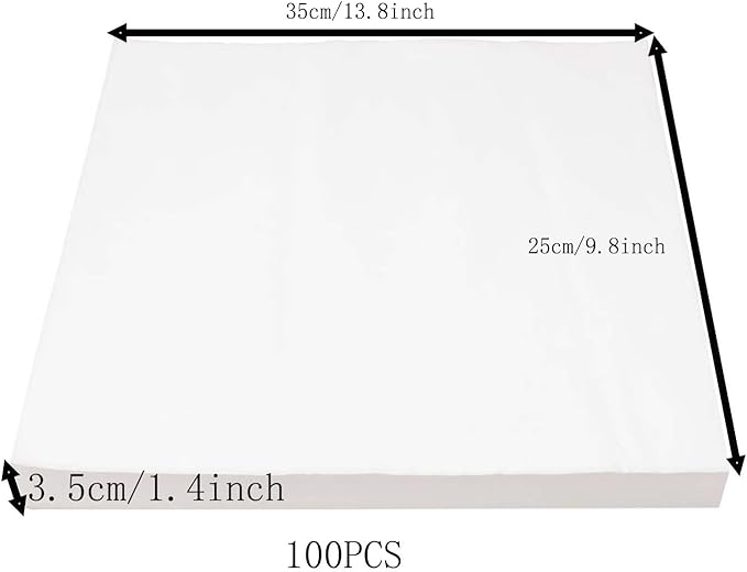 100 Sheets Bird Cage Liner Papers, Disposable Bird Cage Paper Liners, Cuttable Pet Animal Cages Cushion, Precut Absorbent Bird Paper for Bird Parrot Small Animal, 9.8'' X 13.8''