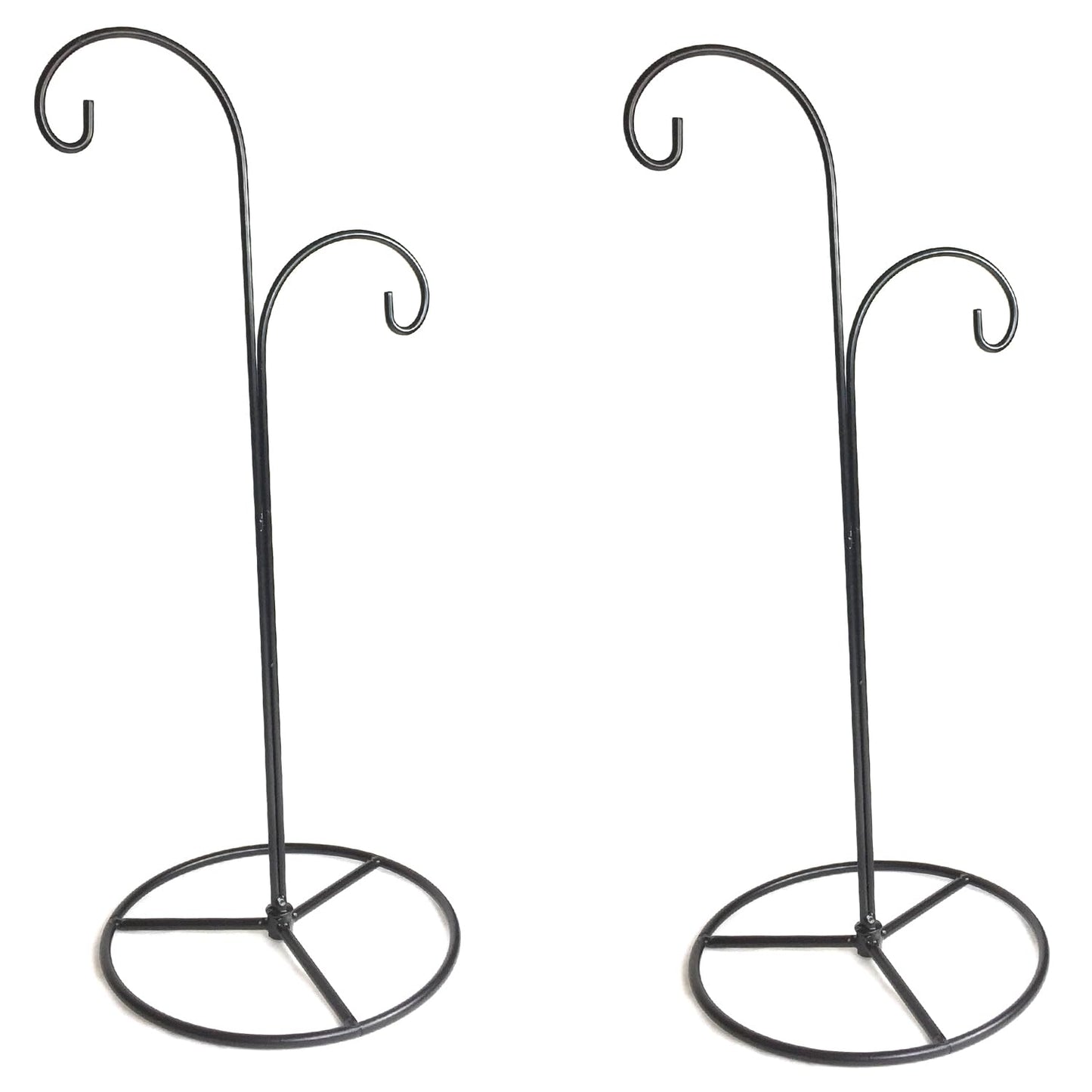 Ornament Display Stand Tall, 2 Pack Gift Ornament Holder with Hook Hanger for Christmas Halloween Decoration, Glass Witch Ball,Home Party Wedding Decor