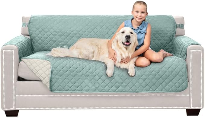 Sofa Shield® Couch Slip Covers for Dogs, Reversible Furniture Protector
