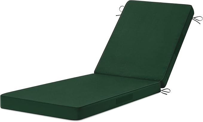 Chaise Lounge Cushions Outdoor, 4 Adjustable Ties Lounge Chair Cushions