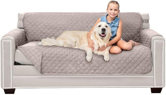 Sofa Shield® Couch Slip Covers for Dogs, Reversible Furniture Protector