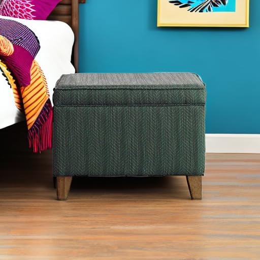 Homepop Home Decor | Medium Square Storage Ottoman