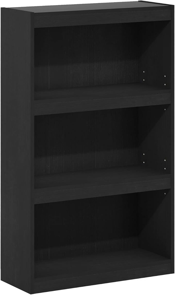 Furinno Jaya Enhanced Home Bookcase 3-Tier Adjustable Bookshelf
