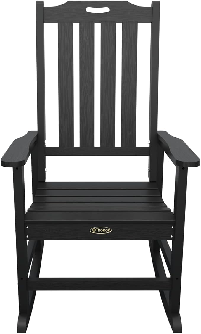 THOEOE Oversized Rocking Chair, Outdoor Rocking Chair