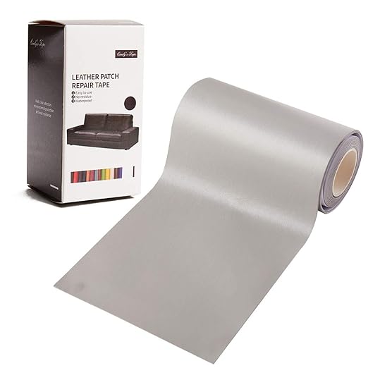 Leather Repair Patch Kit Light Gray 4 x 60 inch Leather Repair Tape Self