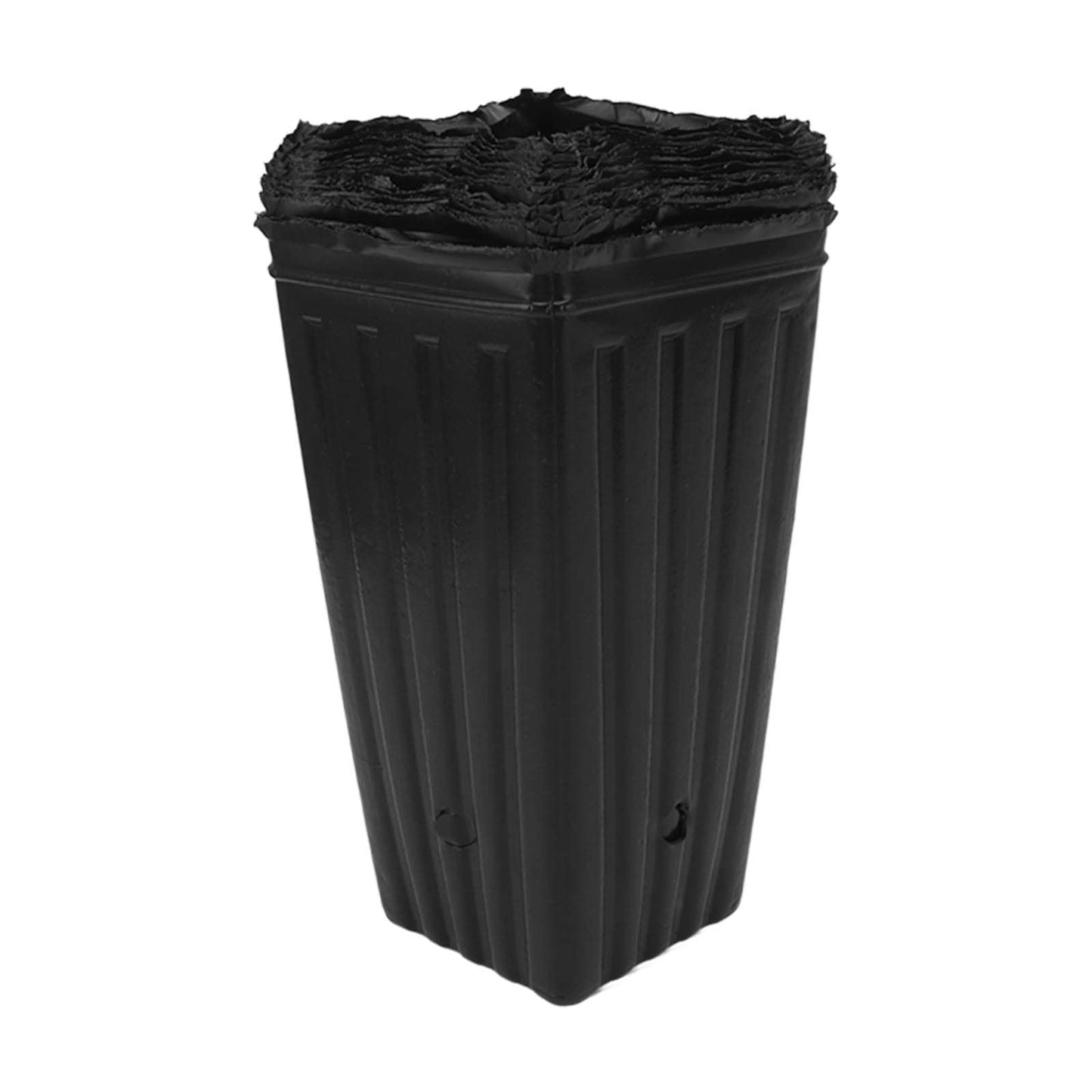 Asixxsix 20pcs Deep Plant Nursery Pots, 7.8in Tall Seedling Flower Plant Container Pots with Drainage Holes Thicken Plastic Nursery Bags Reusable Planter Flower Pots for Gardens