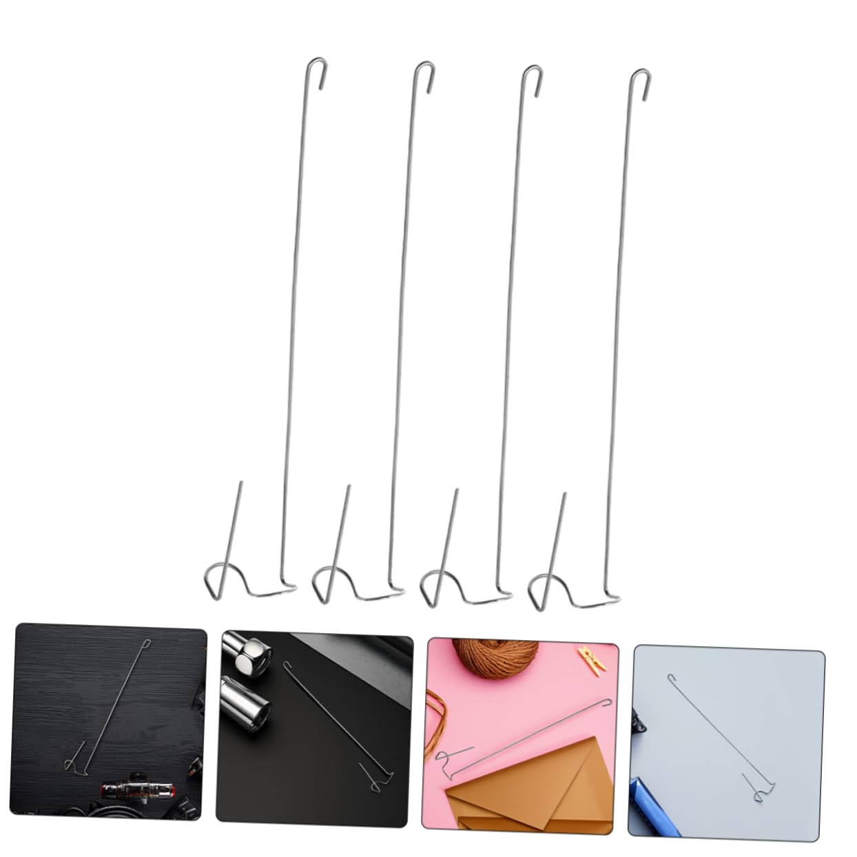 TOGEVAL 8pcs Air Plant Holder Hanging Planter Wall Plant Holder Hanger Pot Chain Stand Mount Ceiling Decor Duty Hanger Feeder