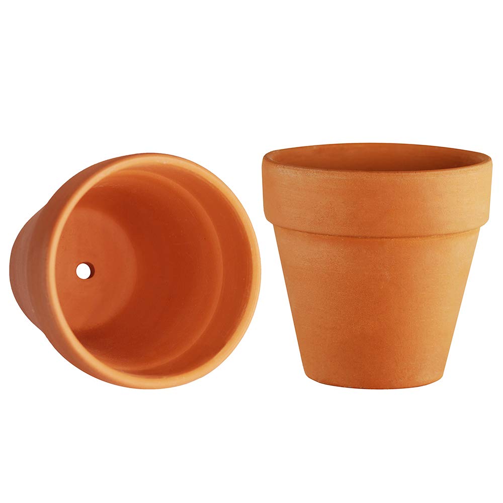 BESTTOYHOME 48 Pcs Mini Clay Pots - 2'' Terracotta Pottery Planters for Cactus, Succulents, Flowers & Crafts