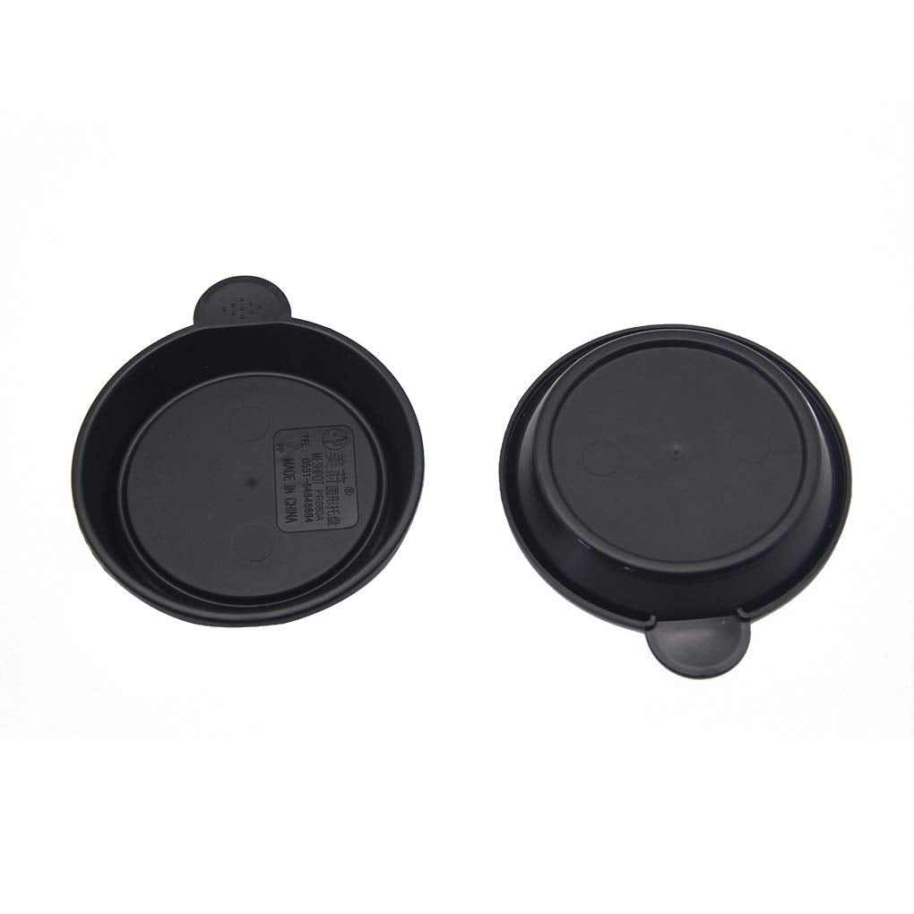BangQiao 30 Pack 3.15 Inch Plastic Tiny Round Plant Pot Saucer Tray for Indoor and Outdoor Plants, Black