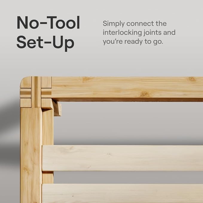 Nectar Bamboo Platform Bed Frame & Headboard