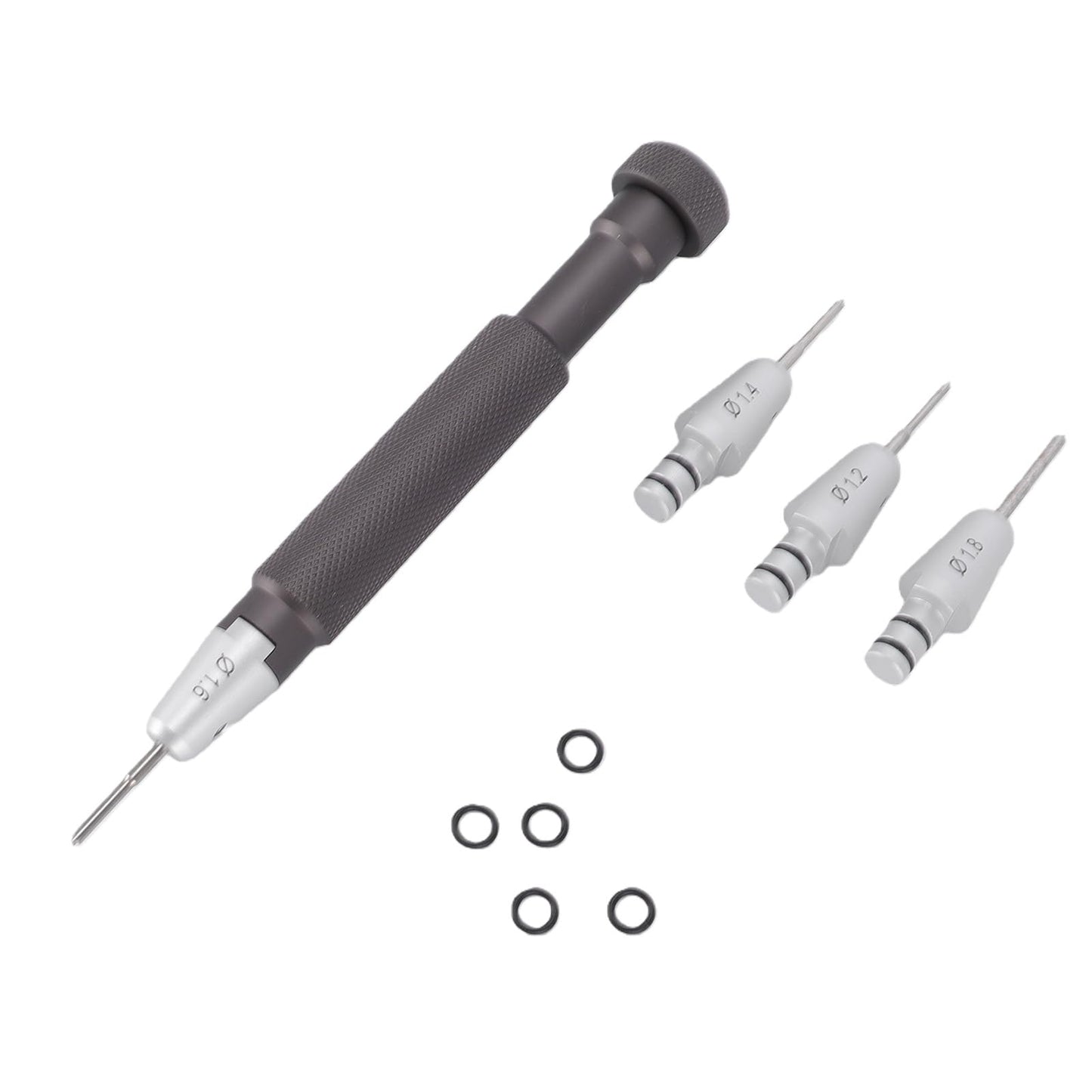Leftwei Watch Screwdriver Set T Handle Stainless Steel Professional Jewelers Screwdriver Set Non Slip with 1.2 1.4 .8mm Bits for Watchmaker Precision Repair Tool Kit