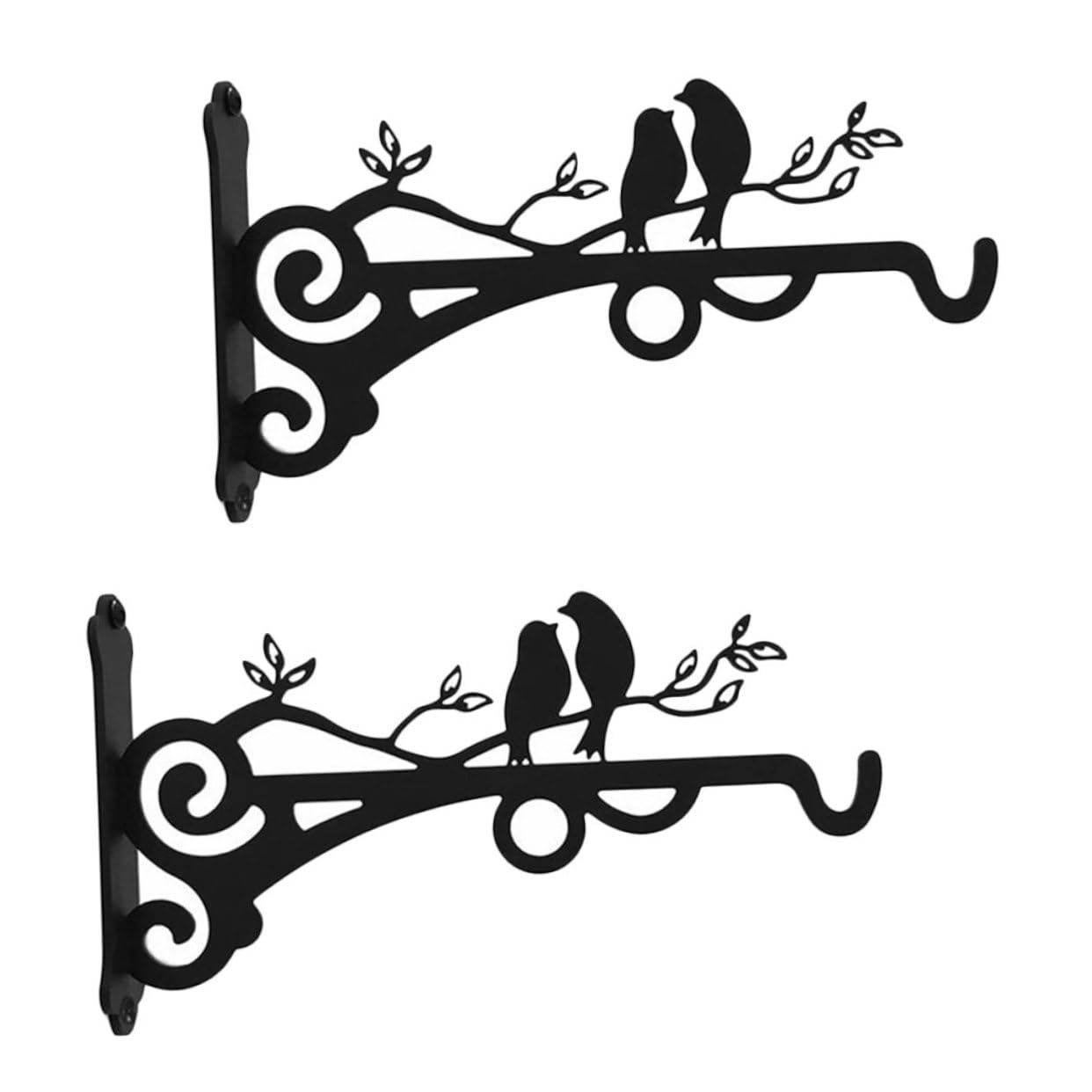 Toddmomy 2pcs Minimalist Flower Pot Holder Easy Install Balcony Garden Fence Hanging Planter