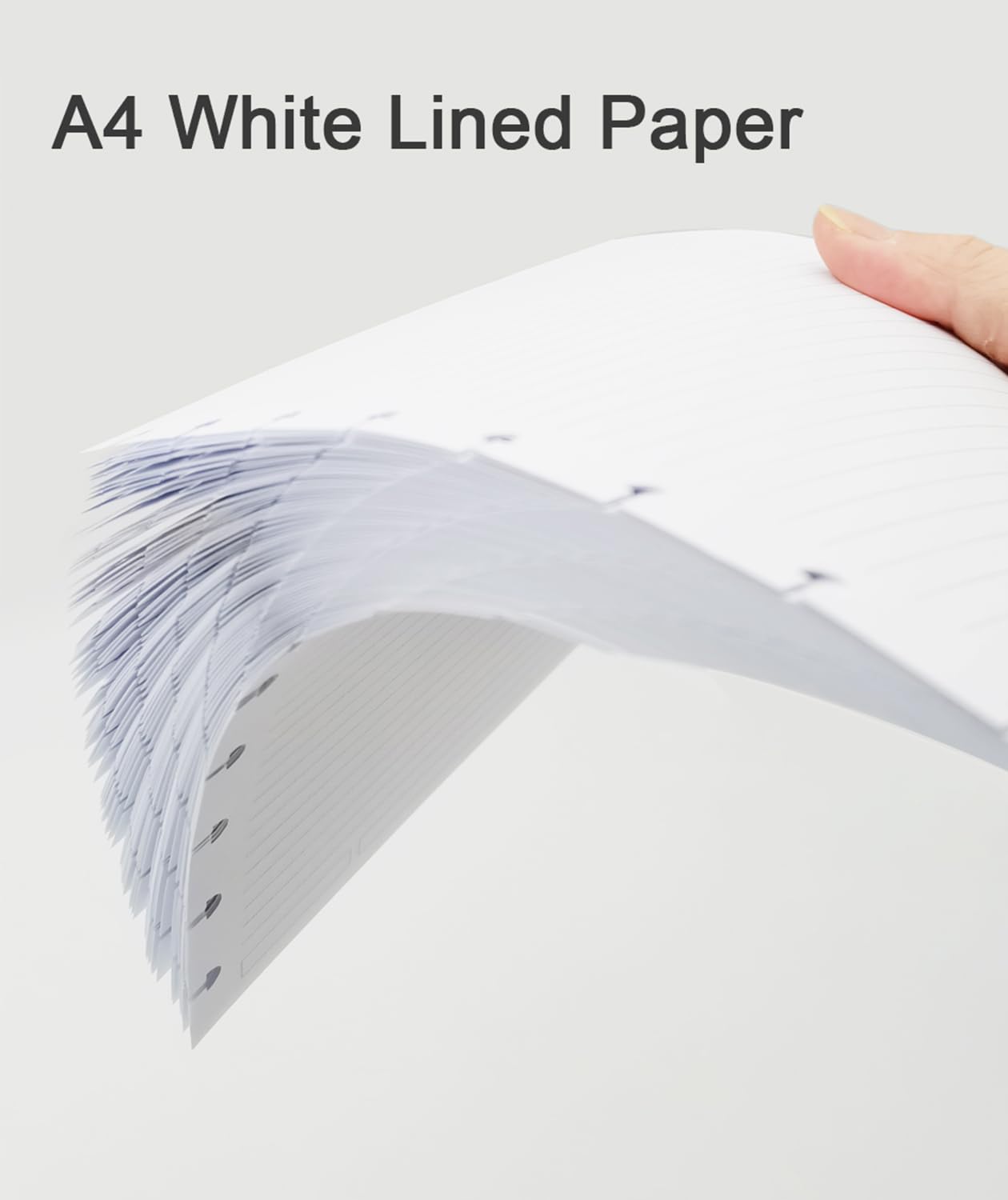 Letter Size TUL Discbound To Do List Refills, 11 Disc Daily Planner Insert, 100Sheets / 200Pages To Do Paper, 100gsm White Paper, 8.5'' x 11''