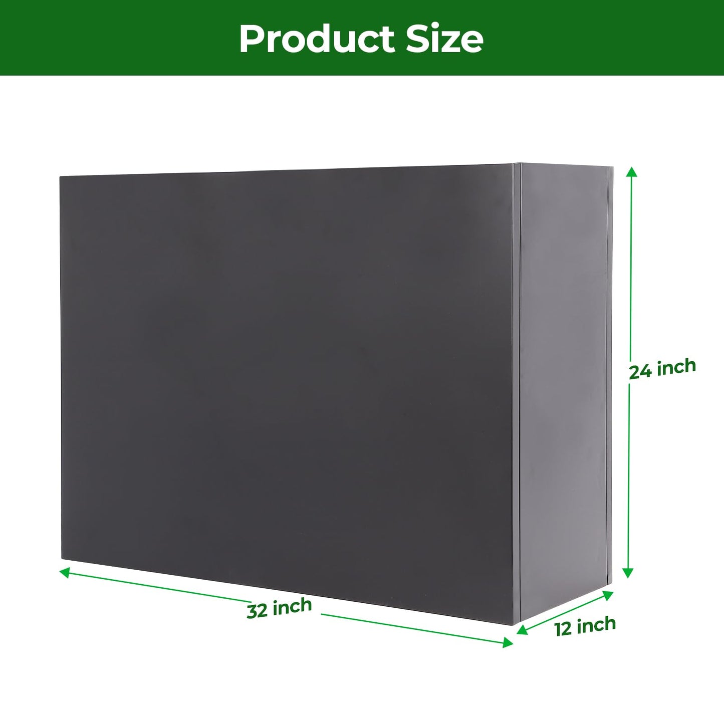 Metal Tall Rectangular Planter 32" L x 12" W x 24" H – Heavy Duty Steel Large Planter Box with Drainage Holes & Removable Shelf – Outdoor & Indoor Tall Flower Planter for Patio, Porch, Yard & Balcony