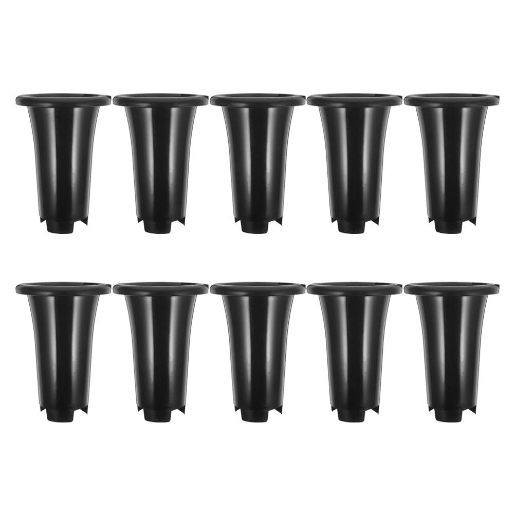 Mipcase 10Pcs Orchid Nursery Pots with Drainage Holes Plastic Plant Nursery Containers 7.67X5.31X5.31In for Indoor Outdoor Succulent Growing and Repotting