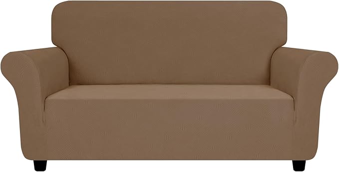 ZNSAYOTX Super Stretch Loveseat Covers, New Striped Love Seat Slipcover
