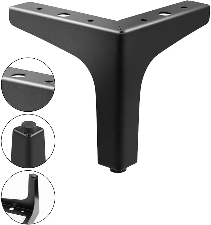 AODIOU Furniture Legs Metal feet: Couch Legs 6 Inch Sofa Cabinet Legs