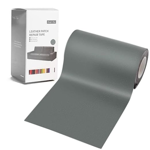 Leather Repair Patch Tape Dark Gray 3 x 60 inch Self Adhesive Leather Repair