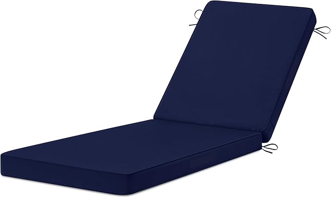 Chaise Lounge Cushions Outdoor, 4 Adjustable Ties Lounge Chair Cushions
