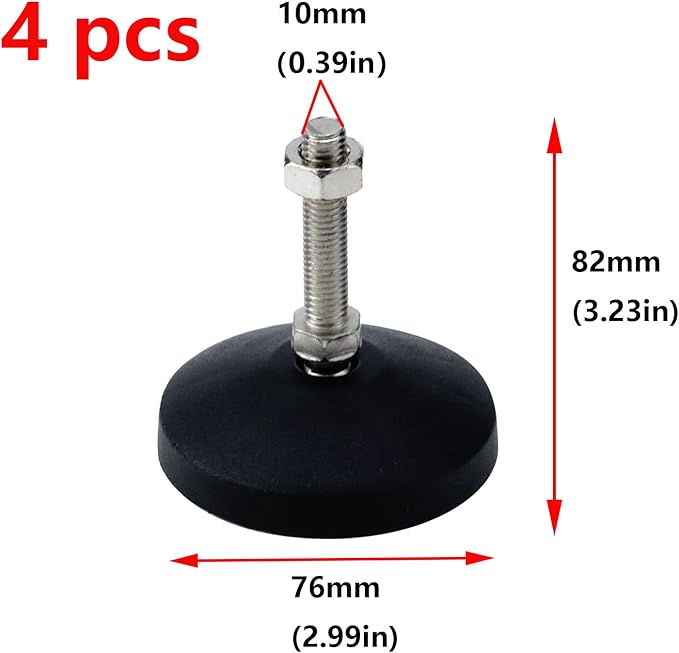 Antrader Swivel Leg Levelers, Adjustable Furniture Feet，Heavy Duty Leveling