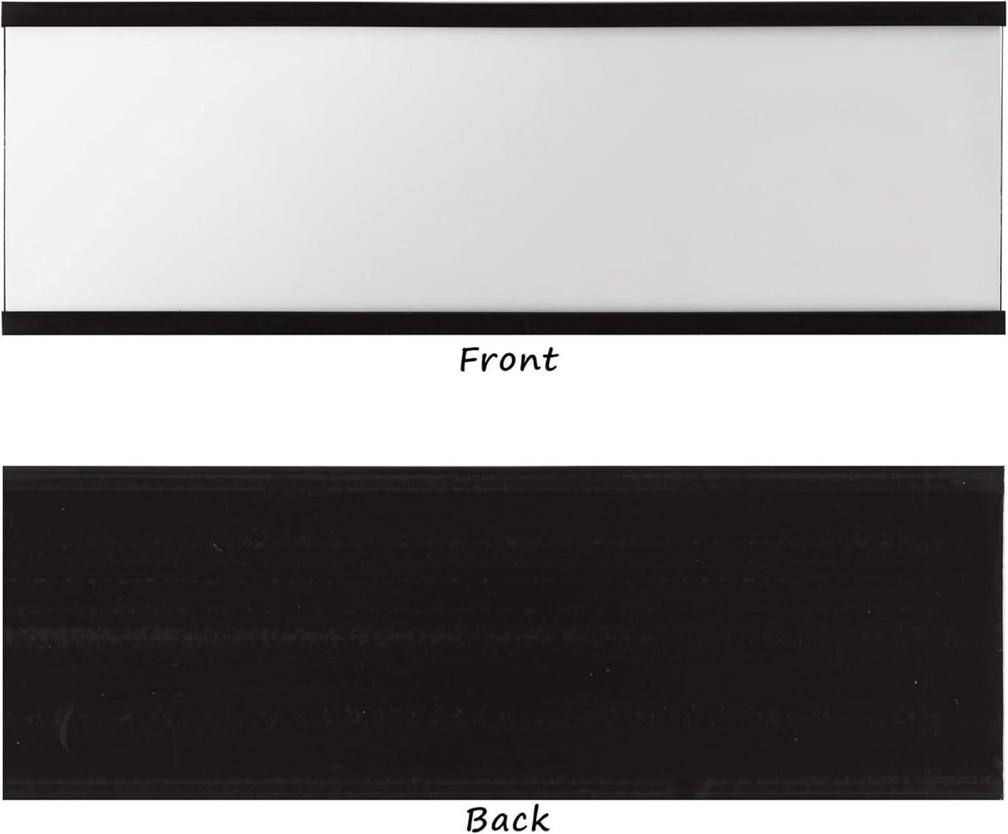 Realth C Channel Magnetic Label Holders 30 Pack 2'' x 5'' with Paper Inserts and Clear Plastic Protectors, Magnetic Data Card Holders File Cabinet Labels for Metal Racks and Shelves