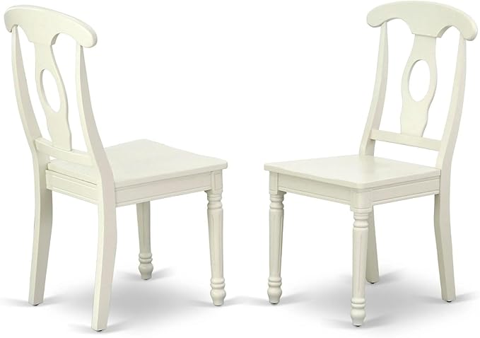 East West Furniture KEC-LWH-W Kenley Dinette Chairs