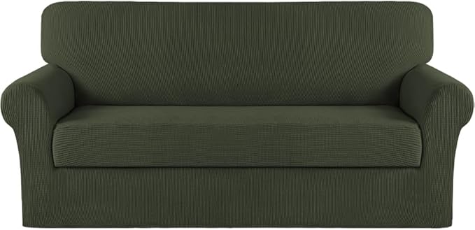 Turquoize Stretch Sofa Slipcover 2 Pieces Sofa Cover Couch Cover