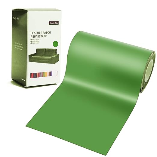 Leather Repair Patch Tape Green 3 x 60 inch Self Adhesive Leather Repair Tape
