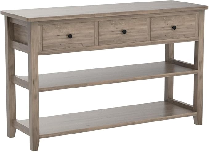 Karl home Console Table with 3 Drawers, Living Room