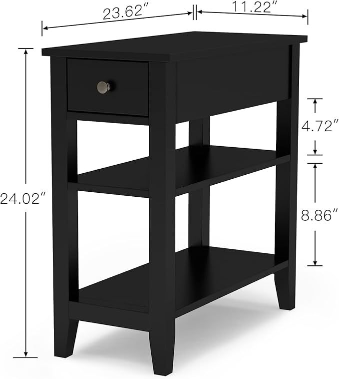 ChooChoo Side Table Living Room, Narrow End Table