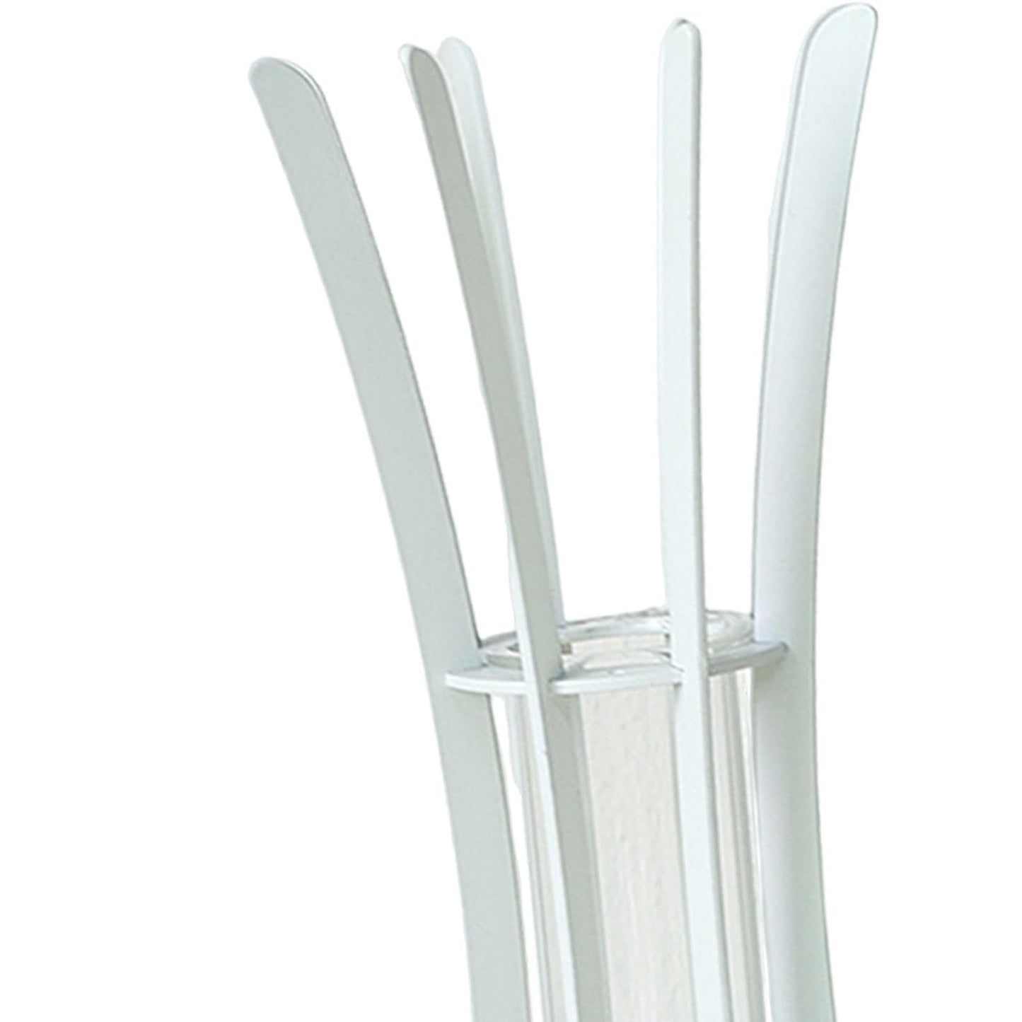 Gcljlmy Hydroponic Plant Glass Tube Flower Vase Desktop Decoration Sturdy Decorative for Plant Propagating Terrariums (White 8x8x24cm)
