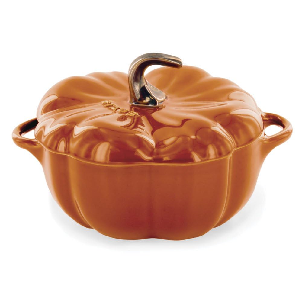 Staub Ceramic 16-oz Petite Pumpkin Cocotte - Burnt Orange