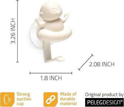 PELEG DESIGN Yogi Sponge Holder, Cute Plastic Sponge Holder