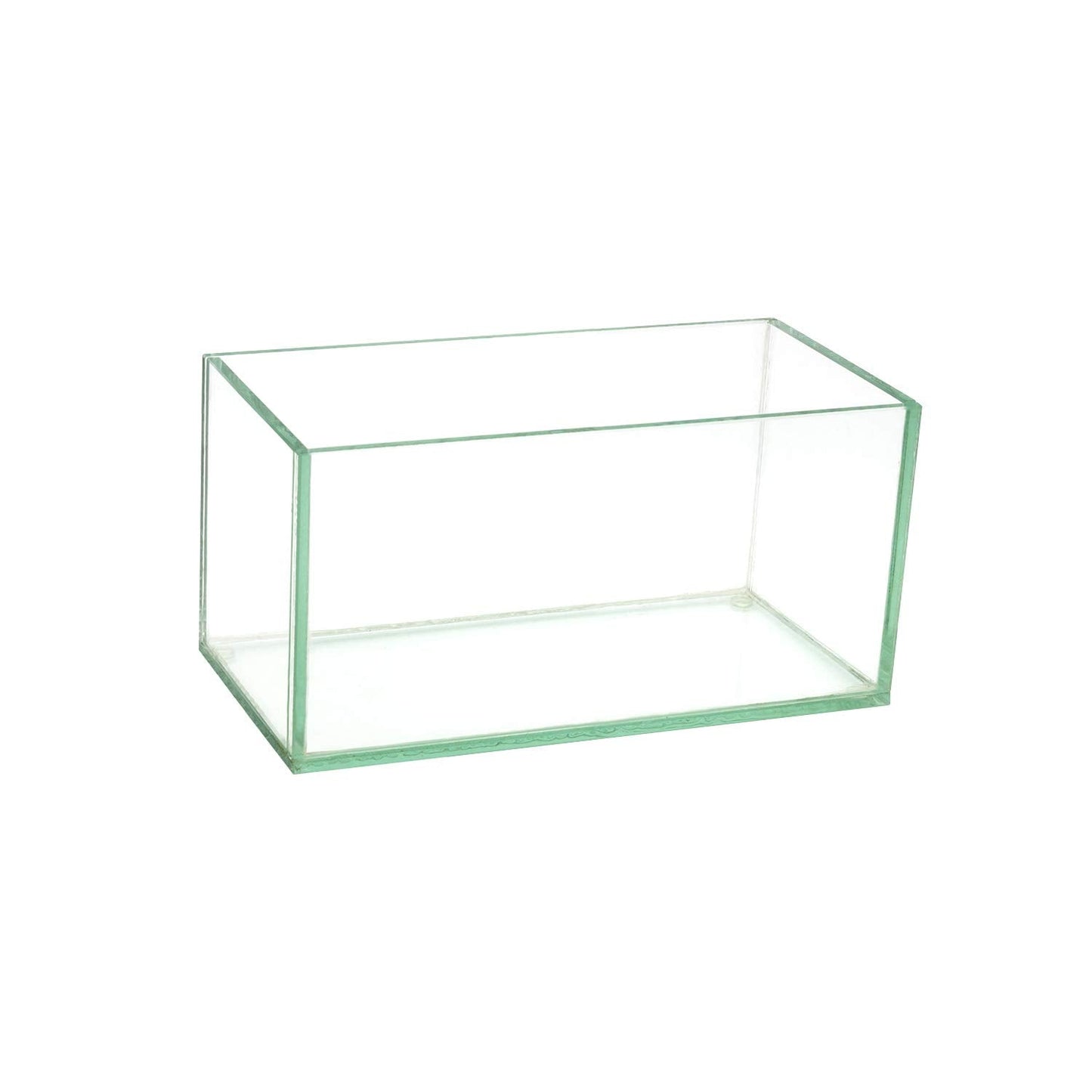 Royal Imports Flower Glass Vase Decorative Centerpiece for Home or Wedding Oblong Rectangle Shape (8", Clear)